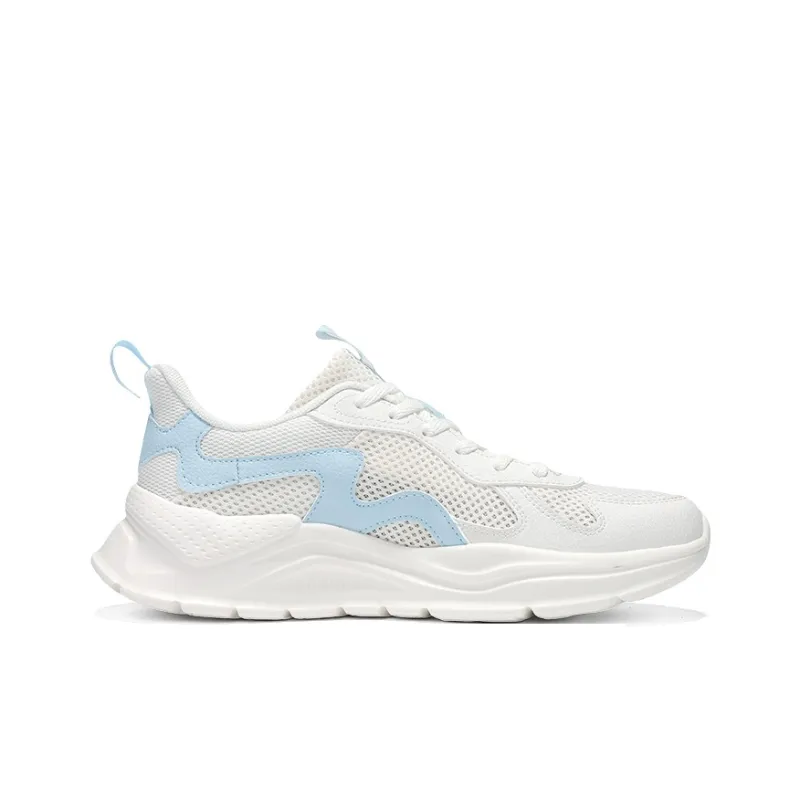 361° Cushioning, Breathable, Lightweight Low Top Casual Shoes Women's Feather White Glacier Blue-1