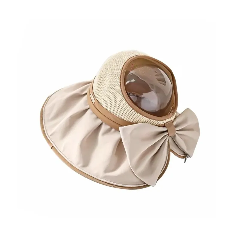 DUOLAN Polyester Sun Protection Hats Women's Warm Apricot Khaki Ecru Black-9