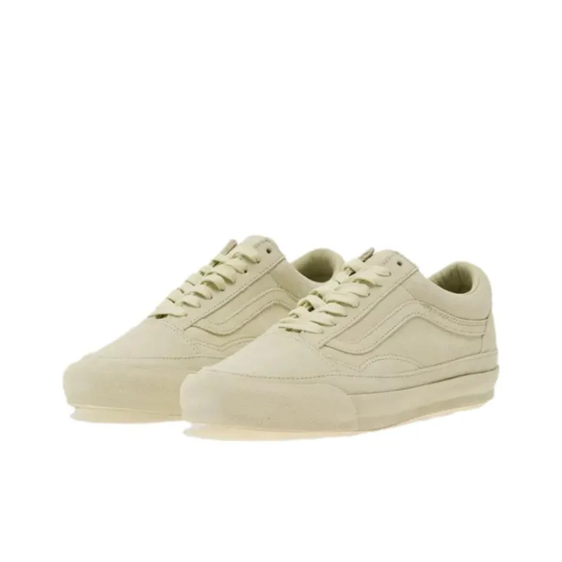 Vans LX OLD SKOOL Anti Slip Wear Resistant Low Top Skateboard Shoes Unisex Beige-2