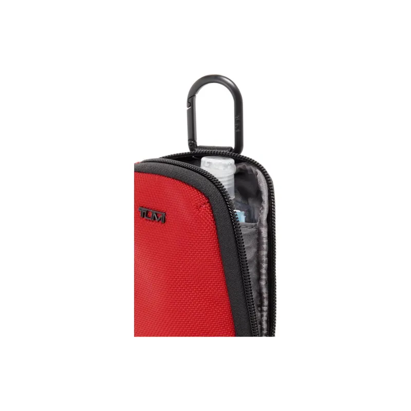TUMI Nylon Coin Purse Storage Bag Women's Red-4