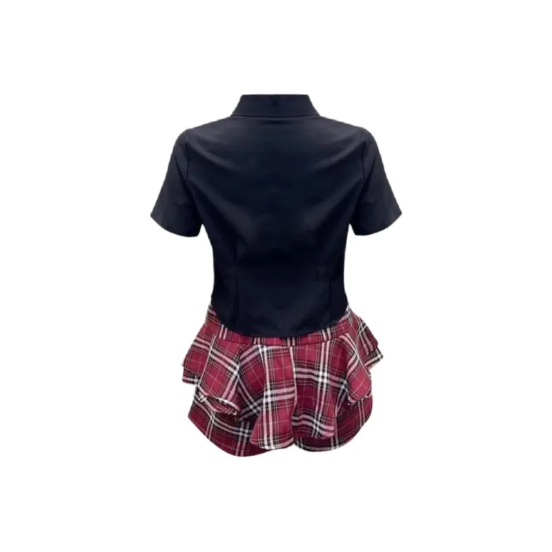 Mu Xiao Xin Two Piece Skirt Sets Women's-1