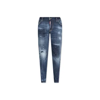 DSQUARED 2 Distressed Faded Effect Jeans