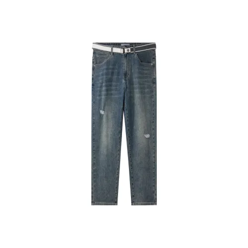 HLA Power Young Series Jeans Men's Blue Gray Denim Gradient