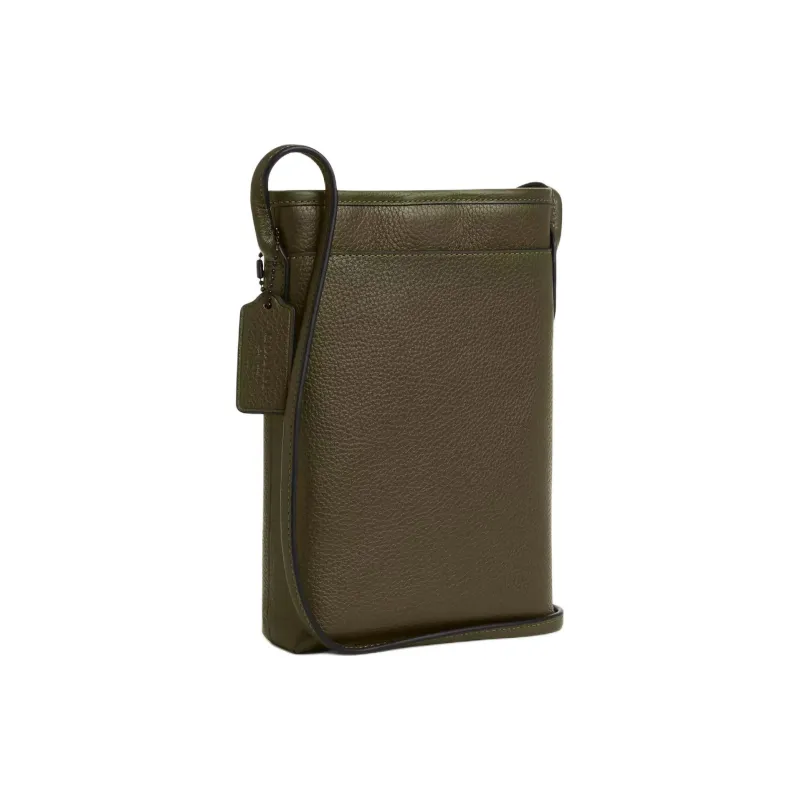COACH Leather Crossbody Bag Mini Men's Olive Umber-1