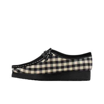 Clarks Originals WALLABEE Casual Single Shoes Women's Beige Black