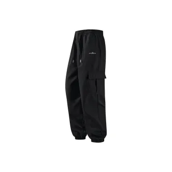 Small Columns Under The Sea Cargo Pants Unisex Black