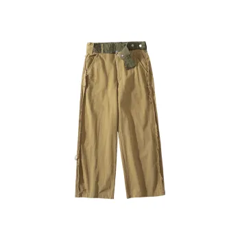 A SQUARE ROOT Cargo Pants Unisex Khaki