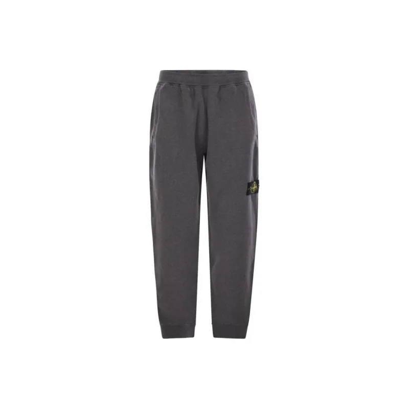 STONE ISLAND Logo Patch Tapered Leg Sweatpants-0