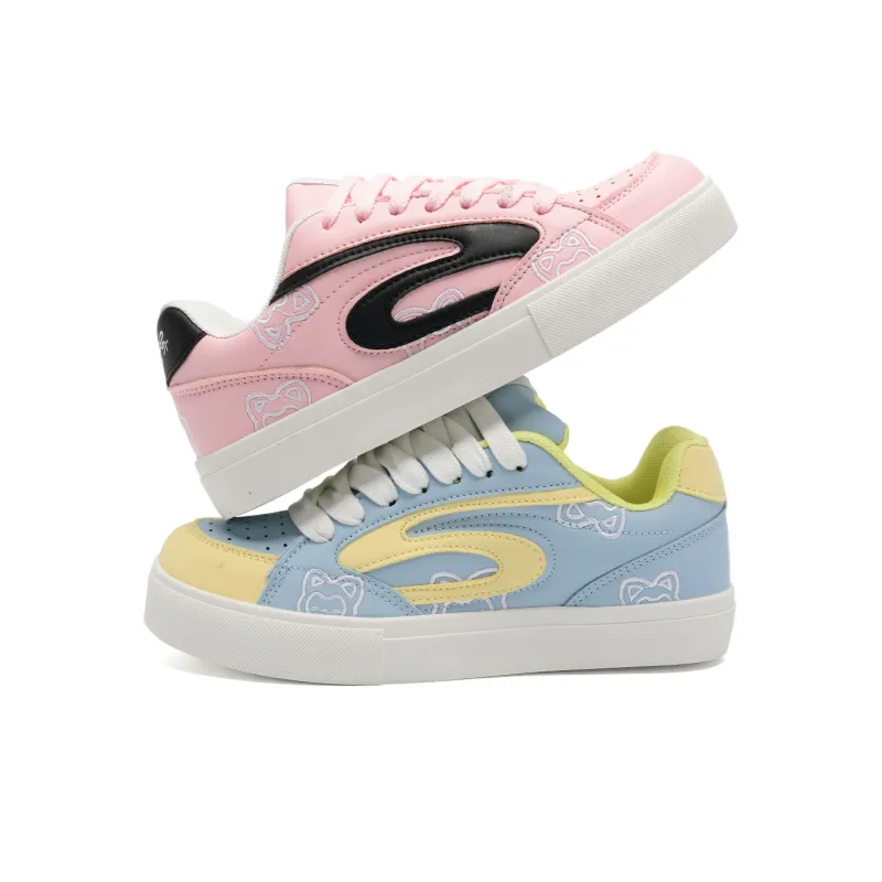 ALI THE FOX Slip Resistant Low Top Skateboard Shoes Unisex-18