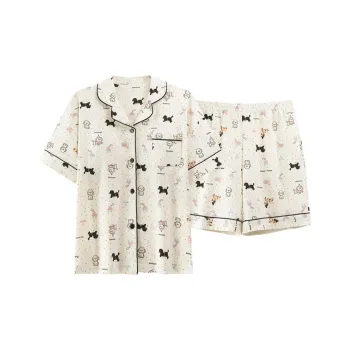 XIAFENYAN Pajama Set Women's Apricot