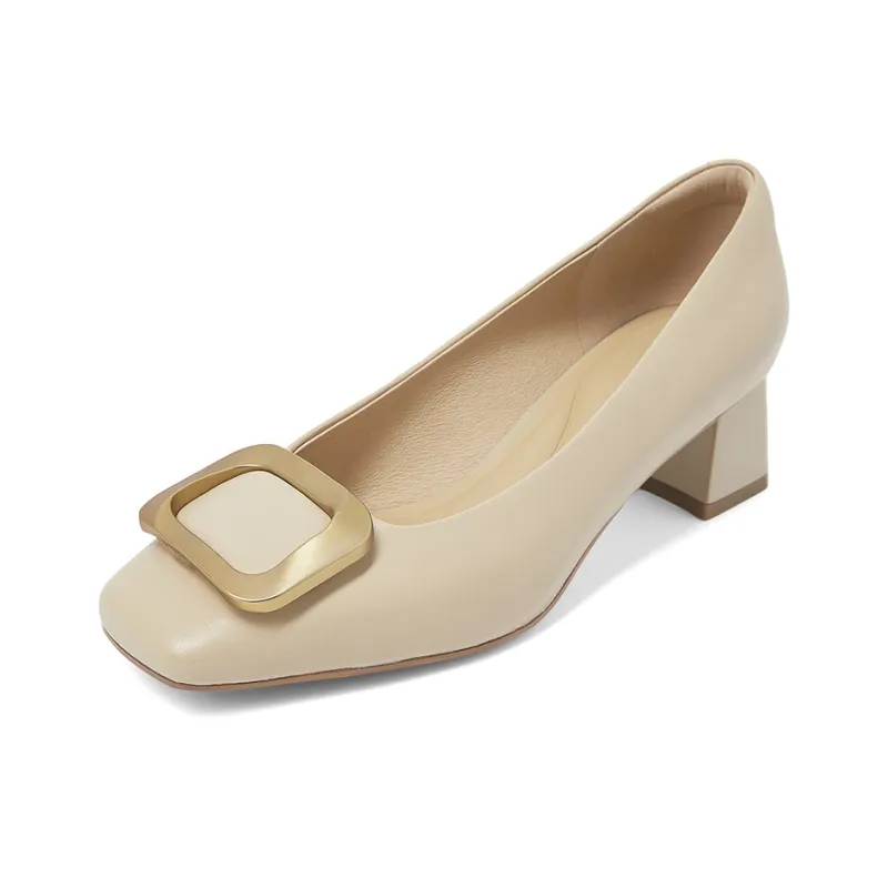COMELY High Heels Women's Cream White, Creamy Apricot, Elegant Black-6