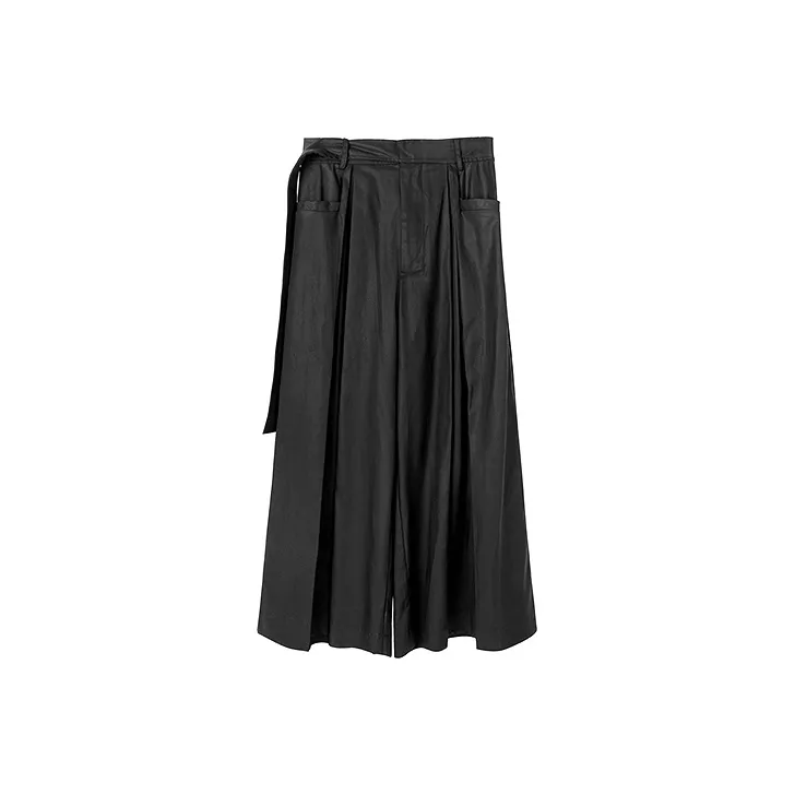 HUANXIANGZHE Casual Pants Unisex Black-0