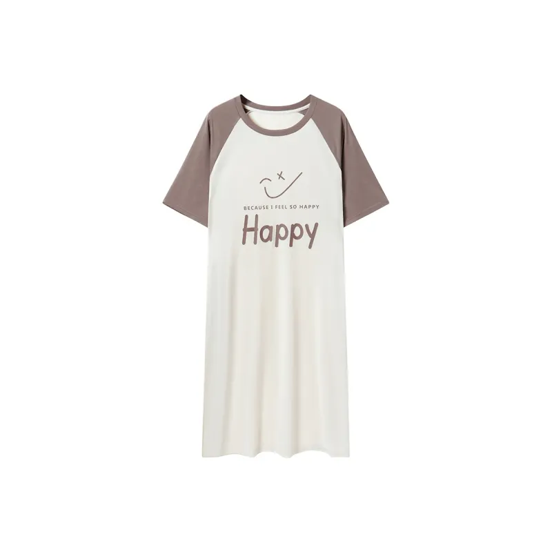 FENTENGCARE Nightgown Women's White-0
