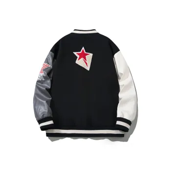 RAP PANDA Baseball Jacket Unisex Black