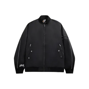 JEFF HAMILTON Baseball Jacket Unisex Black