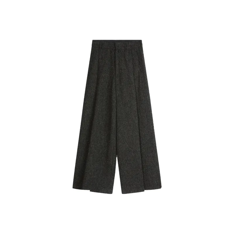 DRIES VAN NOTEN Wool Wide-leg Trousers-0