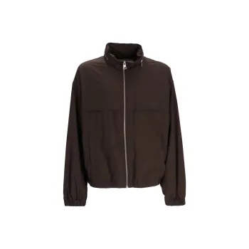 AMIPARIS Paris Logo Printed Zipped Bomber Jacket