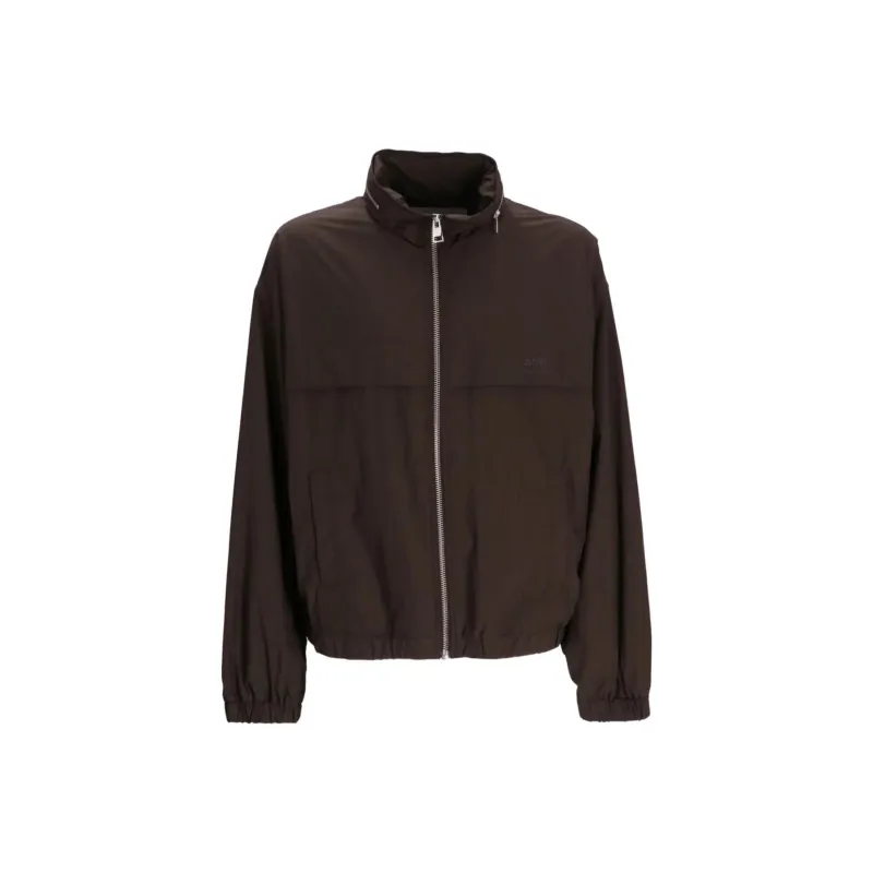 AMIPARIS Paris Logo Printed Zipped Bomber Jacket-0