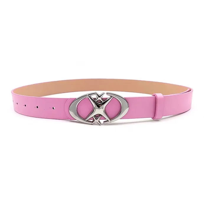 Lanza Cow Split Leather Belts Unisex Width 2.7cm-6