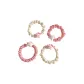 Kitten Hair Tie[4 Pack]Beige+Pink