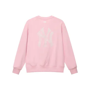 MLB MONOGRAM Collection New York Yankees SS25 Crewneck Sweatshirt Unisex Standard Pink