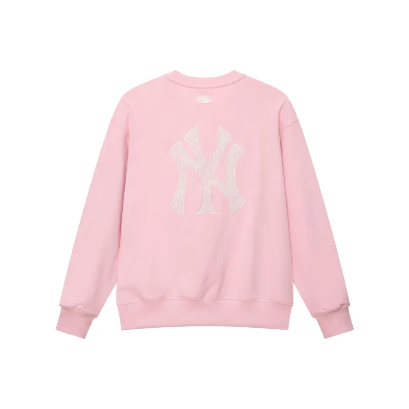 MLB MONOGRAM Collection New York Yankees SS25 Crewneck Sweatshirt Unisex Standard Pink-0