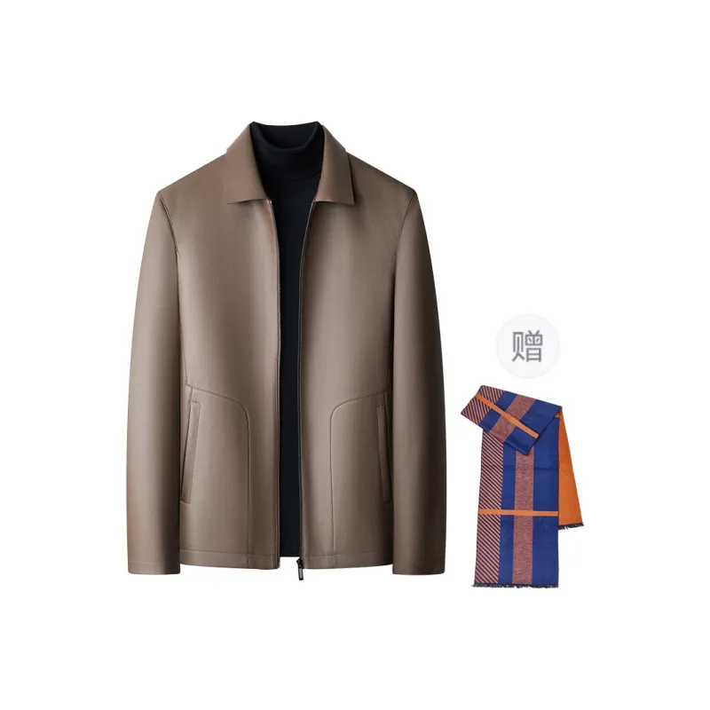 PIERRE CARDIN Leather Jacket Men's-7