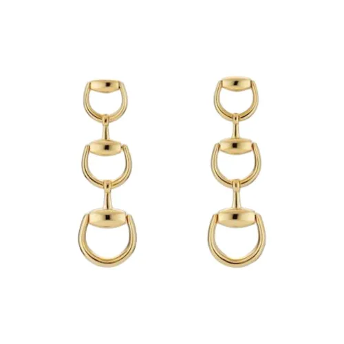 GUCCI 18K Gold Earrings Women's Gold