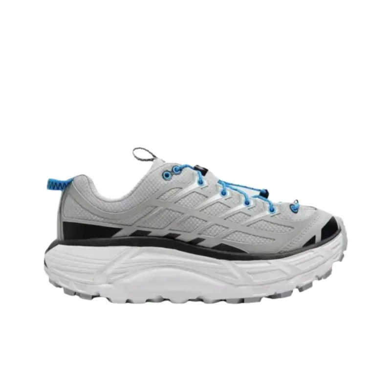 HOKA ONE ONE Mafate Three 2 Anti Slip Wear Resistant Low Top Trail Running Shoes Unisex Gray-1