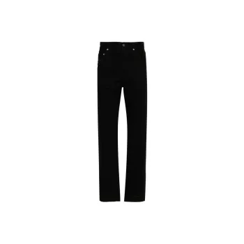 SAINT LAURENT Button Detailed Straight Leg Jeans