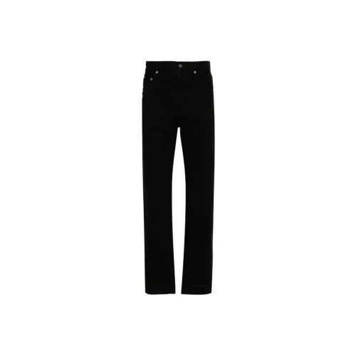 SAINT LAURENT Button Detailed Straight Leg Jeans