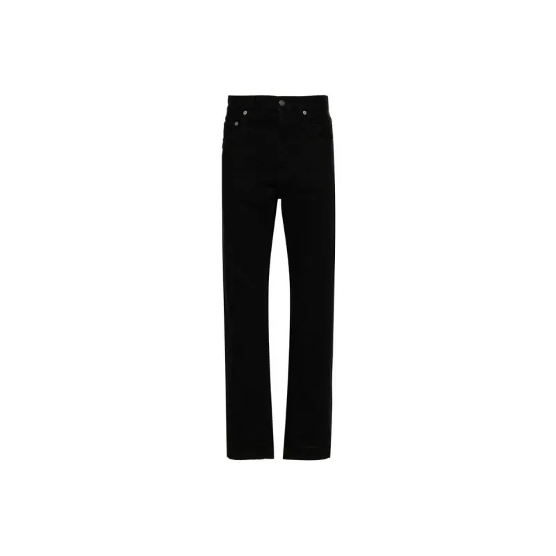 SAINT LAURENT Button Detailed Straight Leg Jeans-0