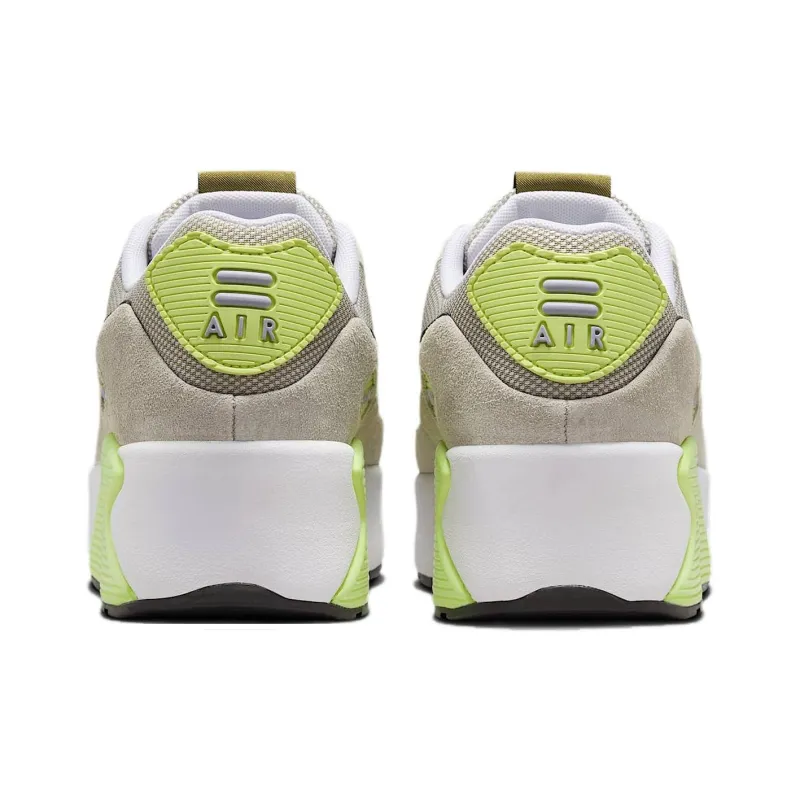 Nike Air Max 90 Slip Resistant Cushioning Low Top Running Shoes Women's Gray-4