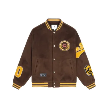 NFL Baseball Jacket Unisex Dark Brown