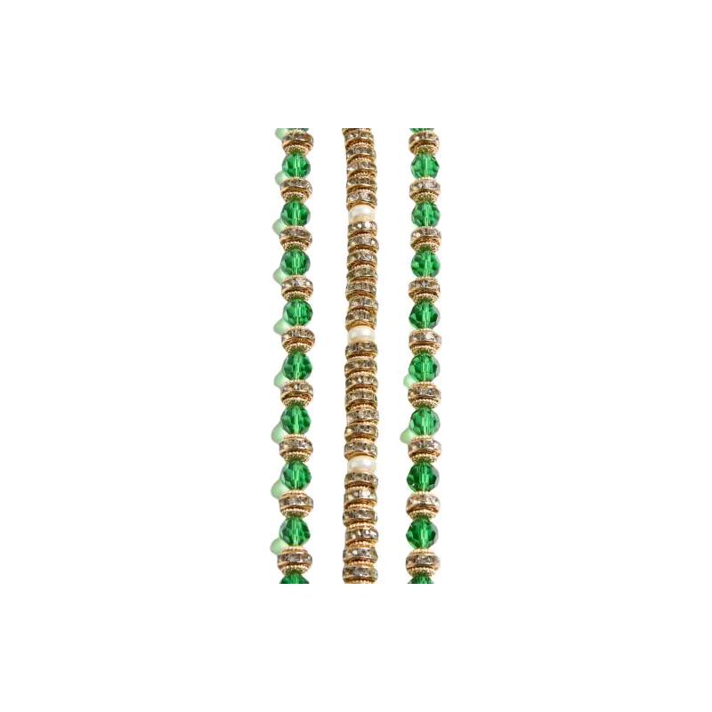 Valentino Coeur Royal Necklace In Metal Enamel Briole Glass Pearls And Crystals-2