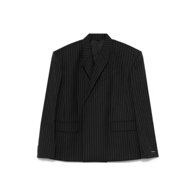 Mugler Pinstripe Tailoring Blazer-0