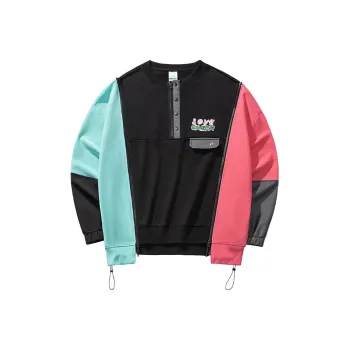 Anta Outdoor Collection Sweatshirt Men's Basic Black/Mu Yun Red/Xin Blue