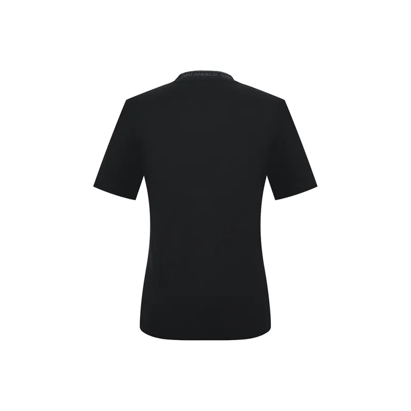 SAINT ANGELO T Shirt Unisex Obsidian Black-1