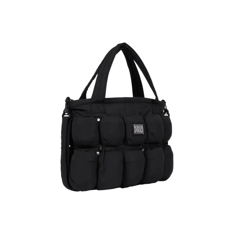 Supreme MARITHE FRANCOIS GIRBAUD Collaboration Polyester Tote Bag, Shopping Bag, Shoulder Bag, Handbag Unisex Black-1