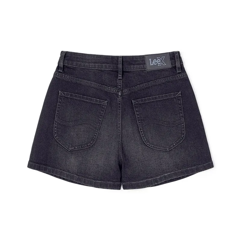 Lee Denim Short Skirts Women's Black Gray-1