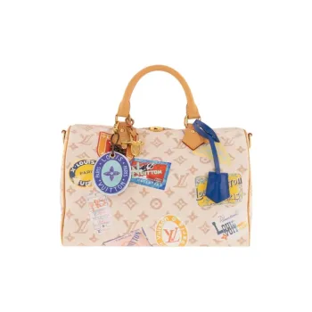 LOUIS VUITTON Speedy Soft 30 Monogram Dune Pink Multicolor