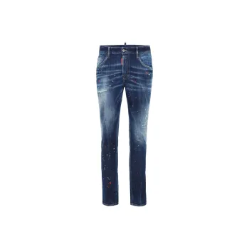 DSQUARED 2 Medium Easy Wash Distressed Skater Jeans