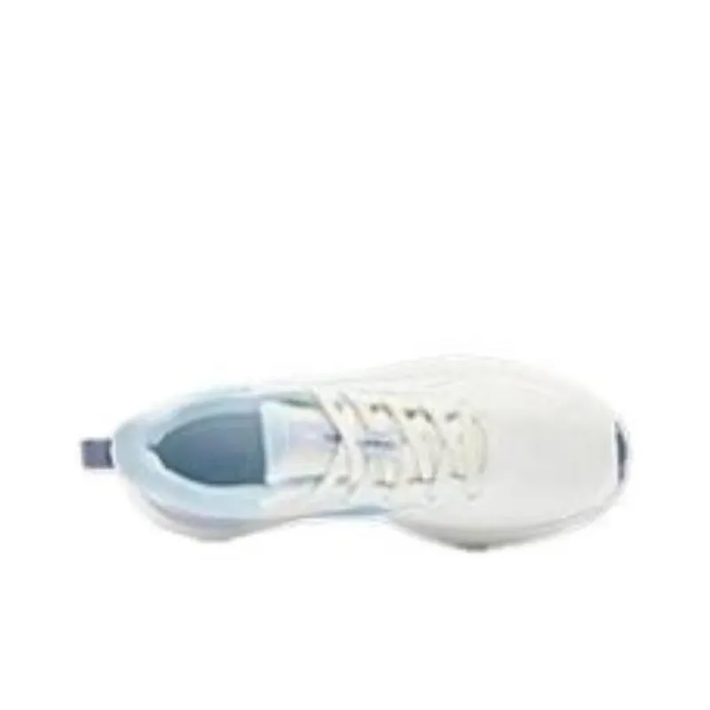 QIAODAN Iridescent 5.0 Anti Slip Wear Resistant Low Top Running Shoes Women's White Blue Pink-3