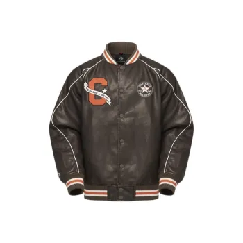 Converse Baseball Jacket Men's Brown