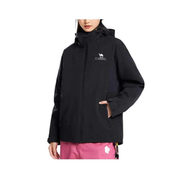 CAMEL x PENGUIN Water Resistant Windproof Breathable Warm Water Repellent Windbreaker Jacket Unisex-0