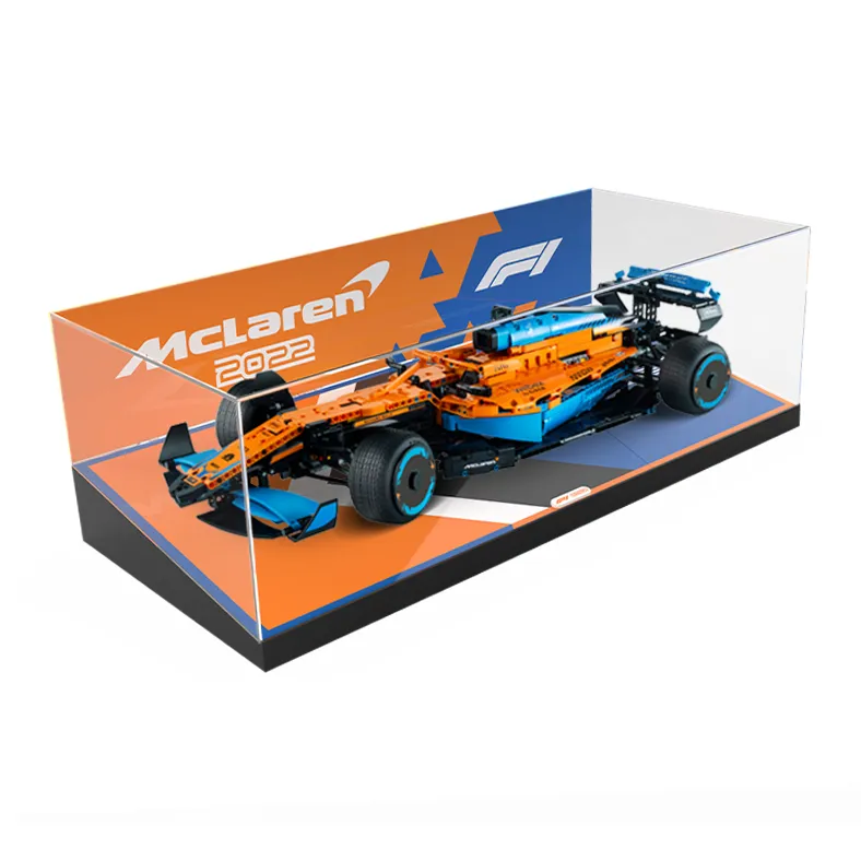 LIGHT YOUR BRICKS Le100 Compatibility Building Block 42141 McLaren F1 Formula Racing Display Case Model Accessories-0