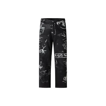 GTRG Jeans Unisex Black Gray