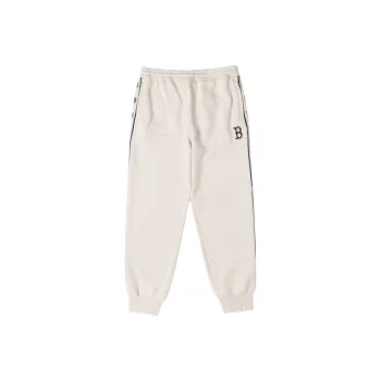 MLB Basic Boston Red Sox Knitted Sports Pants Unisex White