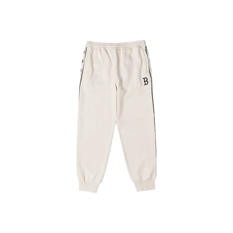 MLB Basic Boston Red Sox Knitted Sweatpants Unisex White-0