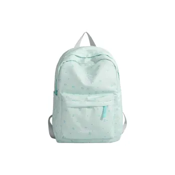 MTribe Nylon Fabric Backpack Travel Backpack Women's Light Blue/dark Blue/yellow